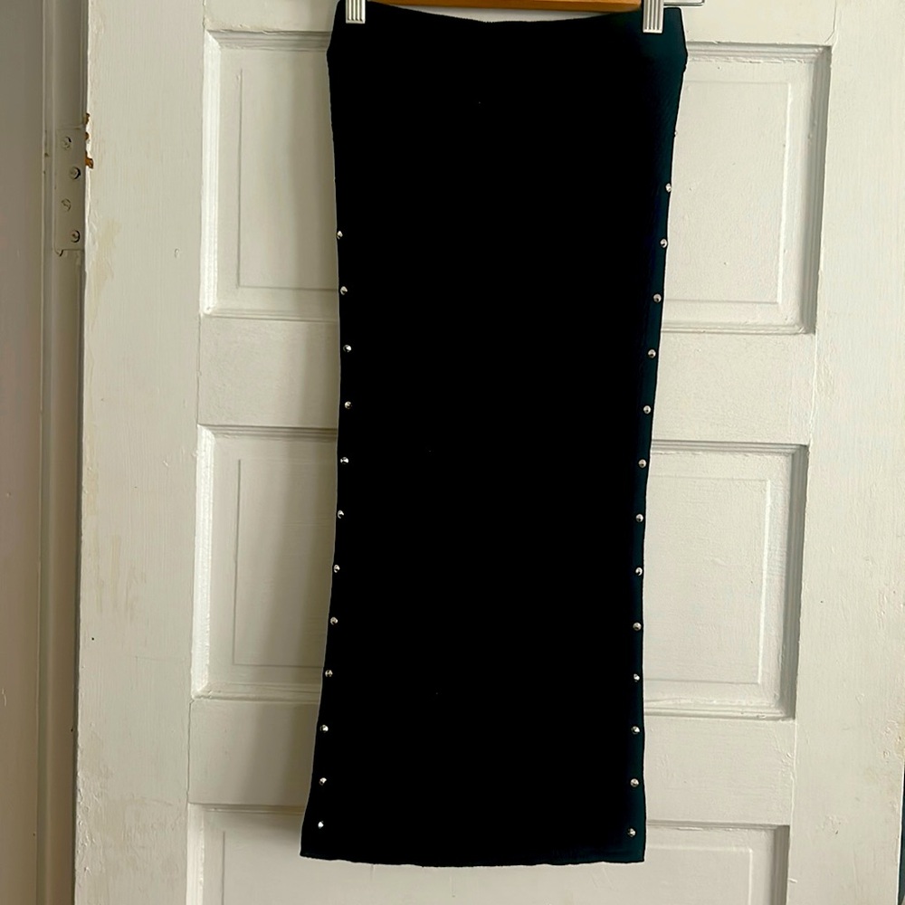 Zara knit skirt Small with details down side